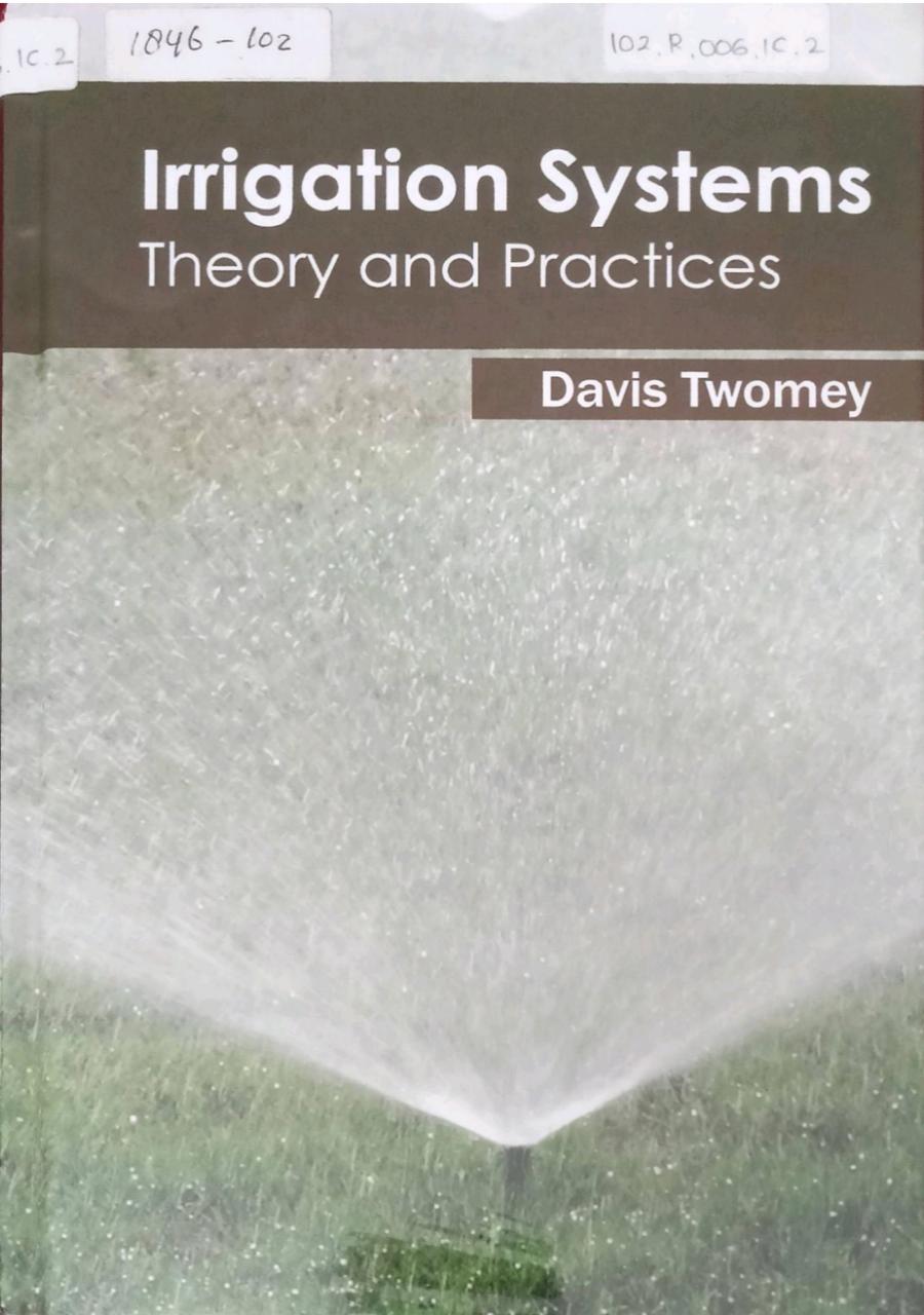 Irrigation System Theory And Practices