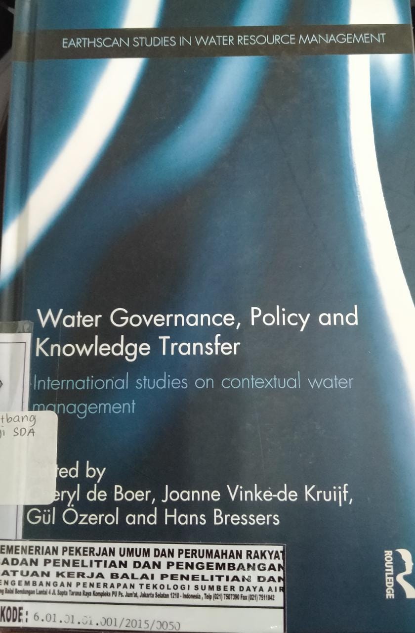 WATER GOVERNANCE, POLICY AND KNOWLEDGE TRANSFER