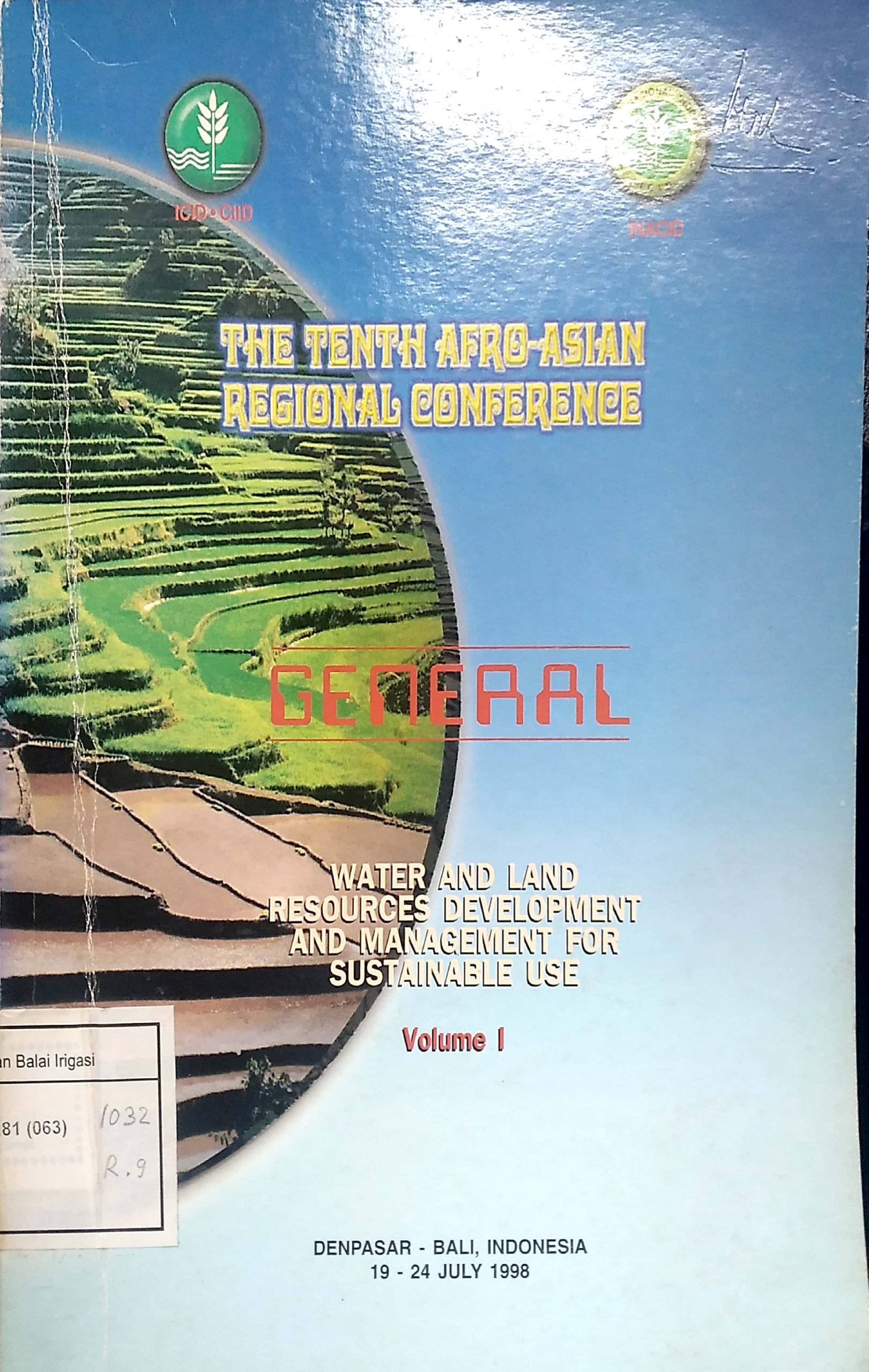 The Tenth Afro-Asian Regional Conference Volume 1