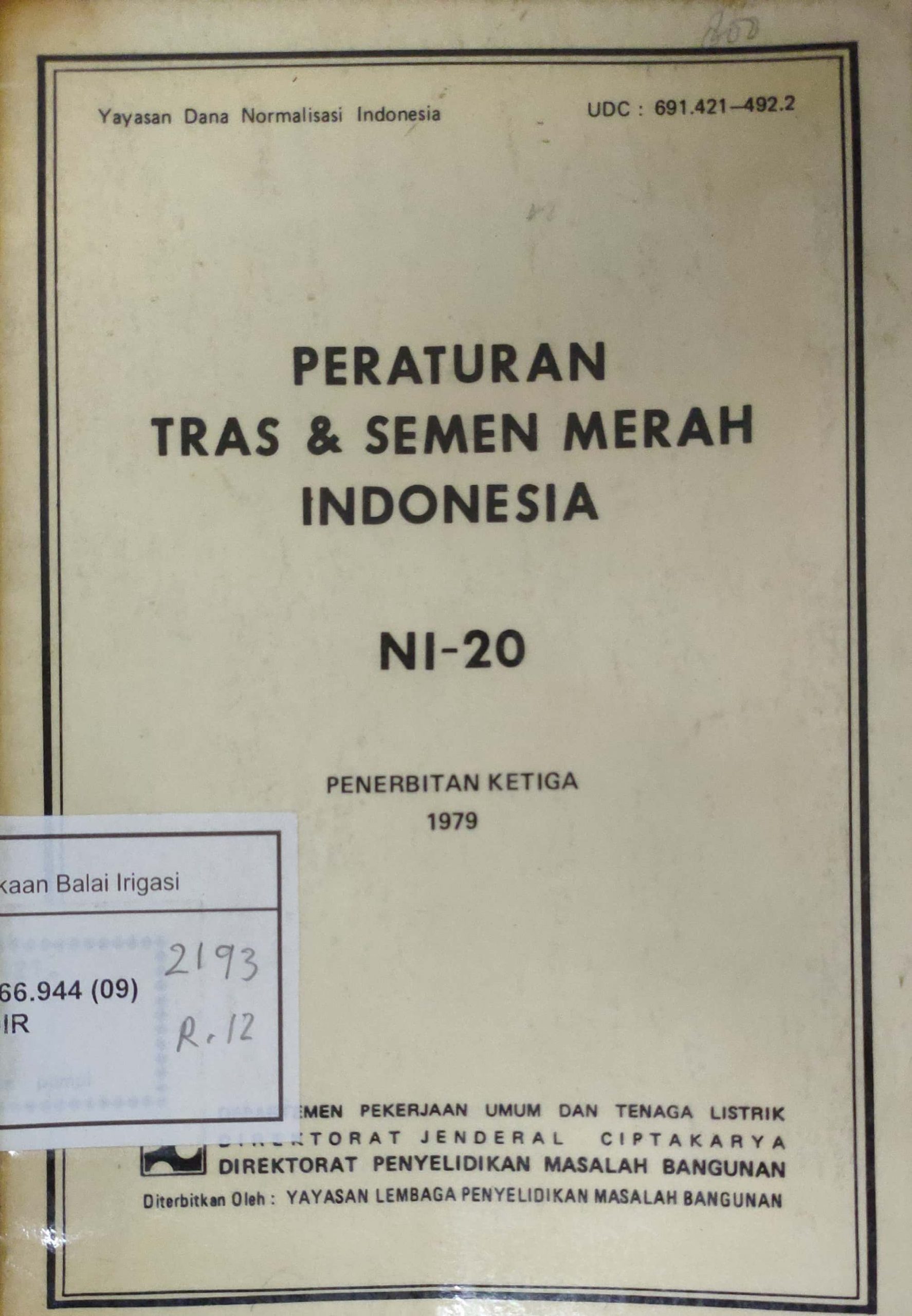 Peraturan Tras & Semen Merah Indonesia